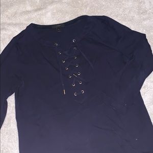 🤍J Crew Lace Up T Shirt - Size S🤍